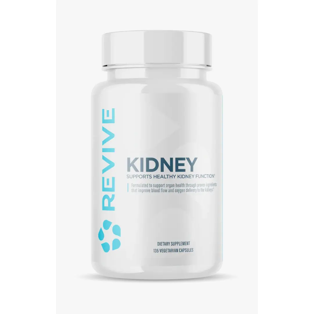 Revive Kidney Health Supplement - Vegan Gluten-Free Soy-Free Formula for Healthy Kidney Function & Wellness - 135 Vegetarian Capsules