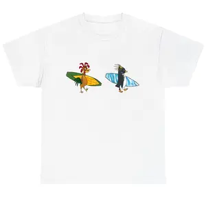 Cody Maverick & Chicken Joe Surfs Up Unisex T-Shirt, Funny Graphic Tee, Trendy Shirt, Casual Cotton Streetwear, Viral Trending Gift Idea, Men's Shirts