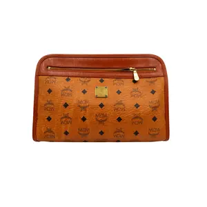 Pre-owned MCM coated canvas Small Leather Goods Visetos Canvas Clutch Bag (4900000189599 1)