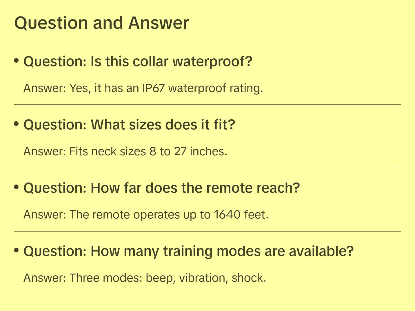 Dog Shock Collar, Dog Training Collar with Remote, Shock Collar for Dogs with Beep, Vibration, Safe Shock, Rechargeable Waterproof Dog Collar for Small Medium Large Dogs