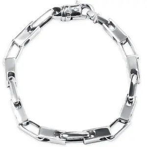 Men's Link 14k Gold (55gram) or Platinum (90gram) 7mm Bracelet 8.5"