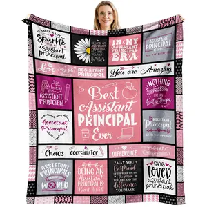 1PC ladies assistant principal gift blanket, thank you gift for assistant principal, gift for assistant principal, gift for ladies