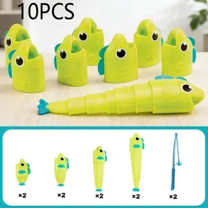 Educational Insights Reel Big Catch Fishing Game - Math Counting & Measurement STEM Toy| Fun Family Party Game| Competitive Betting Game for Friends & Couples| Catch the Longest Fish Challenge, Ages 3-99+