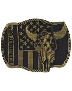 Montana Silversmiths Unisex Cowboy Up Strength In Heritage Attitude Buckle - A713c