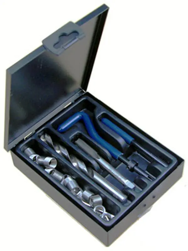 Precise Helical Thread Repair Kit, 25pc M10x1.50 HSS Stainless Steel Set with 1pc-coil driver-included tool set, Simple and Easy to Use Tapped Hole Fix Solution