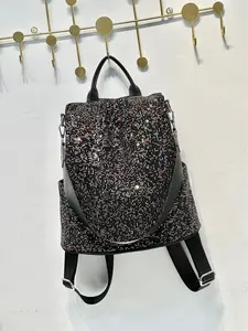 Women Waterproof Anti Theft Backpack for Travel Work School Lightweight Durable Fashionable Sparkly Rhinestone Design Large Capacity Laptop Compartment Adjustable Straps Comfortable Fit