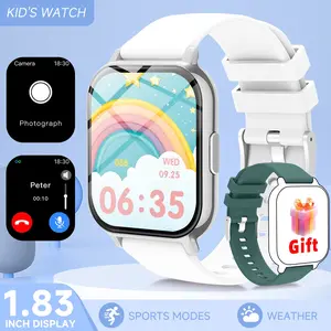 SIMSONLAB Low-Power Kid-Friendly Smart Watch - Water Drinking/Sedentary Reminders, Wireless Call, Message Alert, Multi-Functional New Year Gift For All Ages
