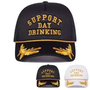 Unisex Letter Wheat Embroidered Baseball Cap Mesh Hat Outdoor Adjustable Sunscreen Leisure Hat Spring Autumn Travel Tourism Beach Vacation