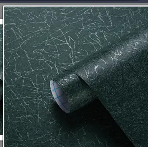 Contact Paper Blackish Green Silk Wallpaper Textured Green Contact Paper Removable Wallpaper Peel and Stick Modern Solid Color Contact Paper for Walls Vinyl Rolls 78.7"x 17.3"