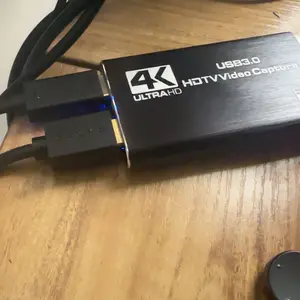 Capture Card USB 3.0  with Microphone, High Definition Video Recording Card with Mic,Video Capture Card For Computer, Sound System Laptop, VCR, DVD Player, Xbox, Laptop, Boyfriend Gift, Tech Gadgets, Videography Equipment, Digital, Black