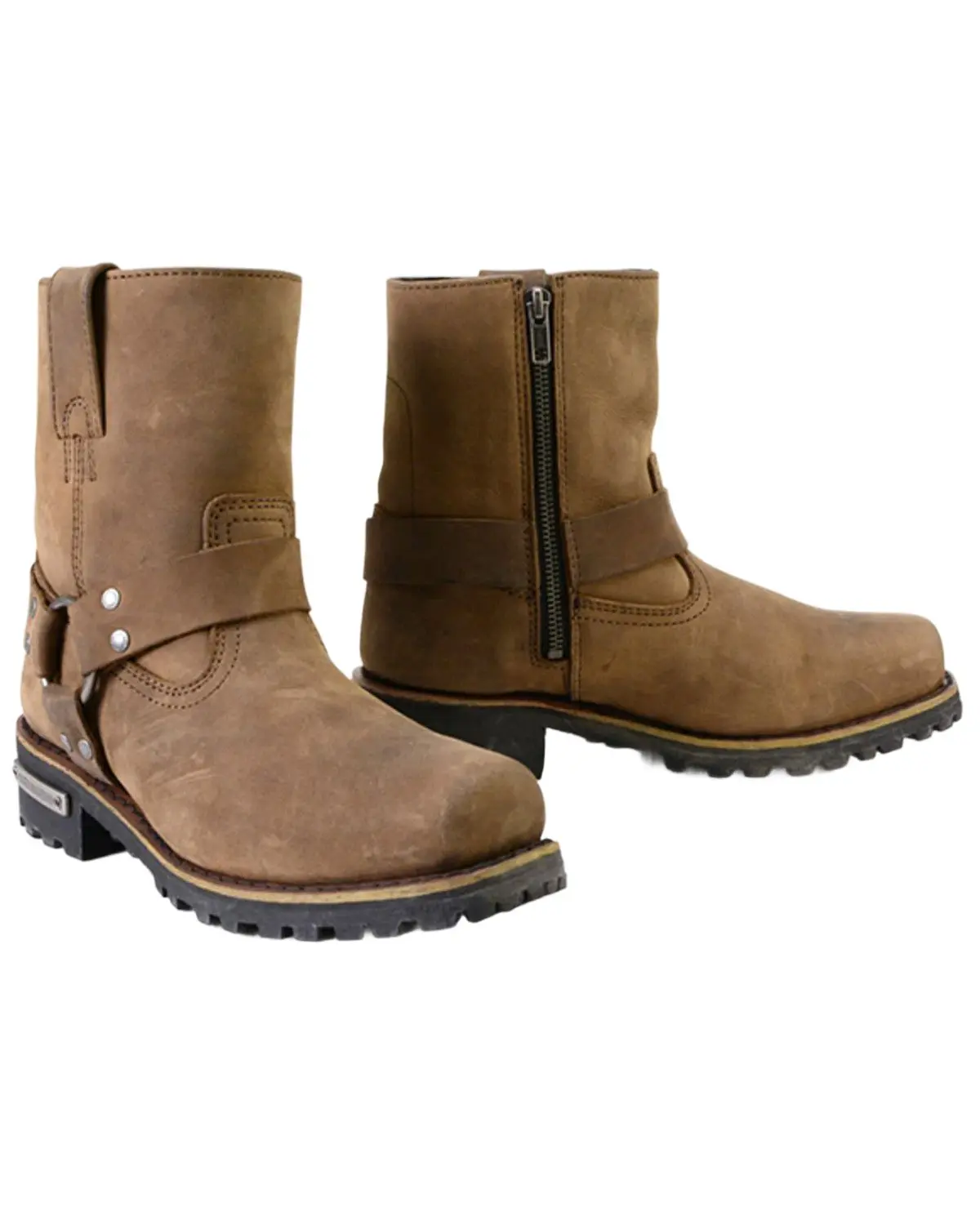 Milwaukee Leather Women's Women'S 7" Harness Motorcycle Boot Square - Mbl9353