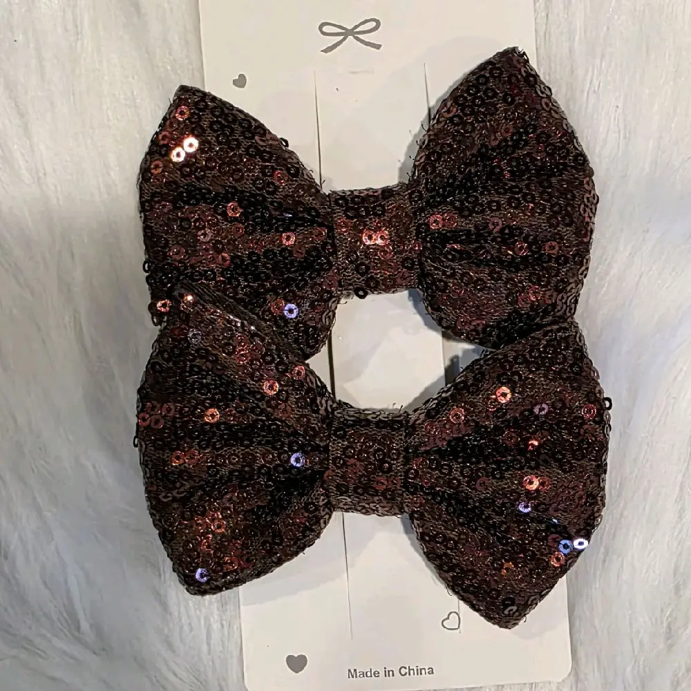 Girls' Brown Piggie Hair Bows