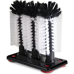 Glass Washer Brush Cleaner - 3 Brushes per Base