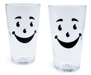 Kool-Aid Man 16-Ounce Pint Glasses | Set of 2