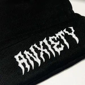 Forbidden Alchemy | ANXIETY | Embroidered Beanie Unisex | 100% acrylic