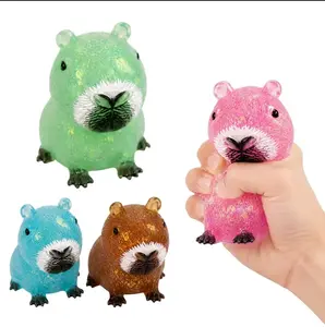 【Blind Box】Cute Capybara Squeeze Stress Balls for Kids & Adults, Soft Sensory Fidget Toys for Anxiety Relief, Crazy Fun Surprise Capybara, Ideal Gift for Boys, Girls, Teens, Squeezy Squishies Toys