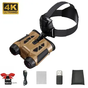 4K HD Night Vision Outdoor Binoculars, Digital Night Vision Telescope for Dark Environments, 10x Digital Zoom, Supports 512gb TF Card