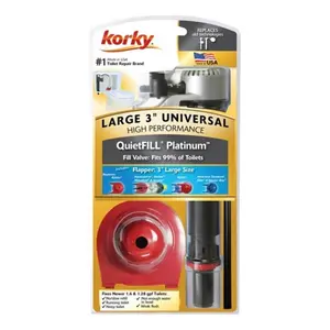 Korky 830MP QuietFill Platinum Complete Flush Valve & Flapper Repair Kit