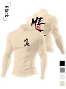 Men's Long Sleeve High Neck Thermal Menswear Pajamas, Soft Fabric, Casual Fitted Bottoms, Fall & Winter Wear, Multiple Colors Available