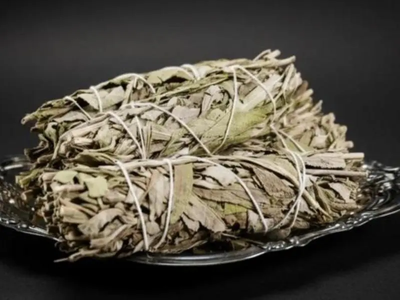 Mugwort Smoke Cleansing Wand – 4-Inch Herbal Ritual Bundle