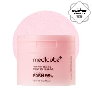 [medicube] PDRN Pink Collagen Gel Toner Pad | PDRN Jelly Toner Pad | 99% Salmon DNA, PDRN, Uneven skintone, Korean skincare