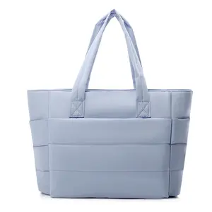BIGWIG 20L Puff Sleeve Women Puffy Handbag, Quilted Laptop Shoulder , Lightweight and Practical, with Multiple Compartments for Workplace Storage and Zipper Closure, Perfect for Travel, Work, The Beach, The Gym, or Shopping, clinical bag