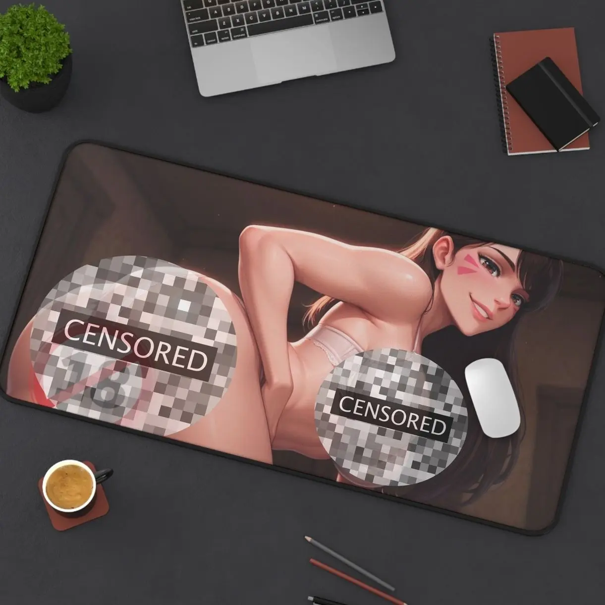 D.Va - Overwatch Waifu Large Deskmat Gaming Mousepad V3 Gift For Fans, Friends