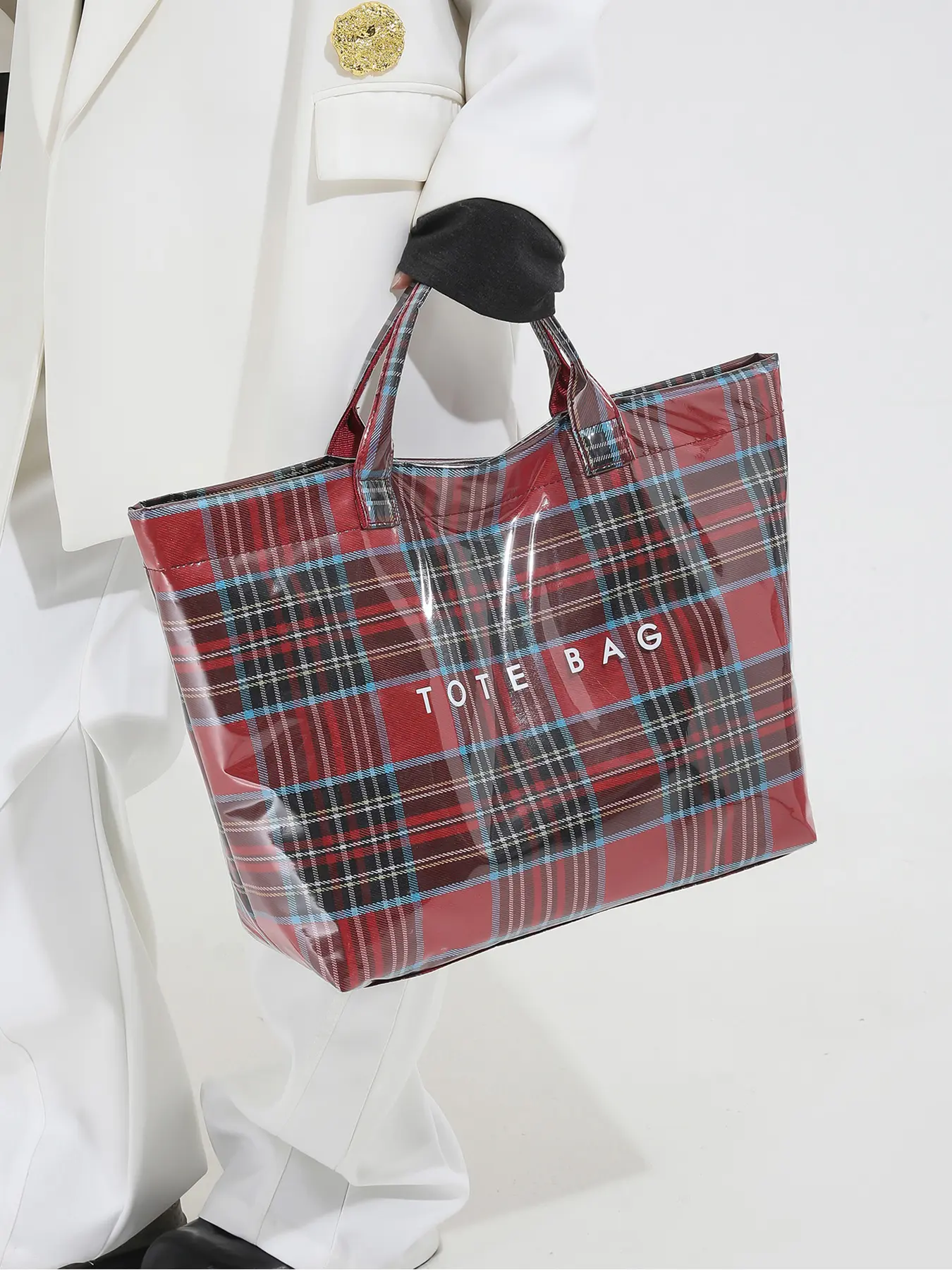 Large Capacity Handbag Tote Bag Daily Commute Backpack Outdoor Shopping Bag Casual Trendy Bag Waterproof Lightweight Casual Style All Seasons