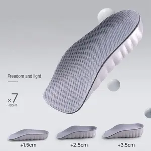 EVA Breathable Comfort Height Increase Insoles with Shock Absorption Odor Control for Summer Use Unisex Shoe Inserts - Footwear