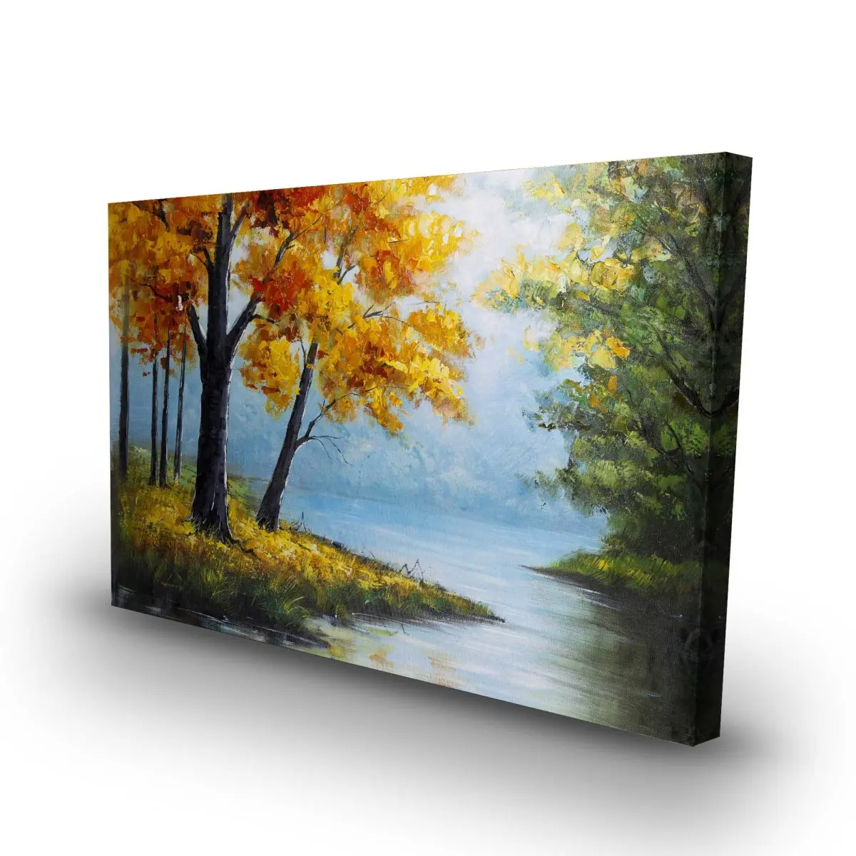 212 MAIN 24x36 in. High-Def Minimalist Nature Landscape Photo Print - Contemporary Tree-Lake Art Design, Artistic Home Decor Poster, Bedroom Decoration Supplies