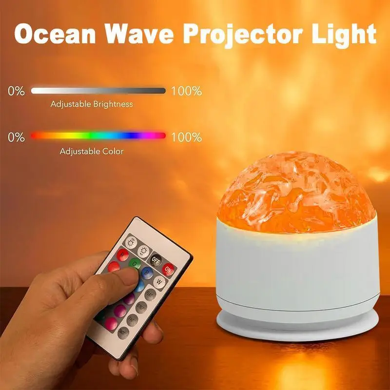 2 Scene - Aurora & 3D Water Ripple Projector Light Rechargeable– 16-Color led ambient light, Star Projector Light with Music Rhythm, Romantic Night Light for Bedroom, Party, Best Christmas Gift for Kids & Lovers