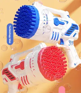 Bubble Gun for Kids 69 Holes Bubble Machine for Toddlers 1-3 4-8 Girls Boys, Rechargeable Bubble Blower Guns for Wedding Summer Outdoor Party with Bubble Solution