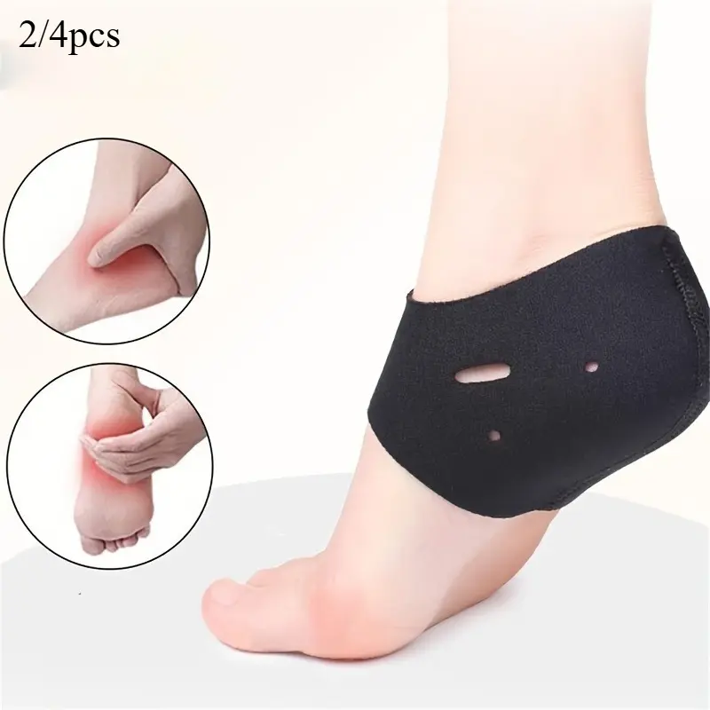 2/4pcs Plantar Fasciitis Compression Therapy Wrap Foot Heel Pain Relief Sleeves Heel Protect Socks Ankle Brace Arch Support Orthotic Insoles Orthopedic Insoles Heel Supports For Heel Pain