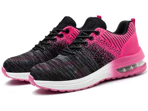 Women's Steel Toe Work Sneakers Breathable Safety Shoes Lightweight Industrial Work Shoes