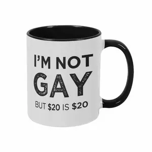 Letter Pattern Ceramic Coffee Travel Mug (11oz/15oz), 1Count Creative Funny Novelty Mug withHandle, Tea Cup for Home Office Use, Gift Box,Ceramic Printed Drinkware, Ceramic ClassicDrinkware