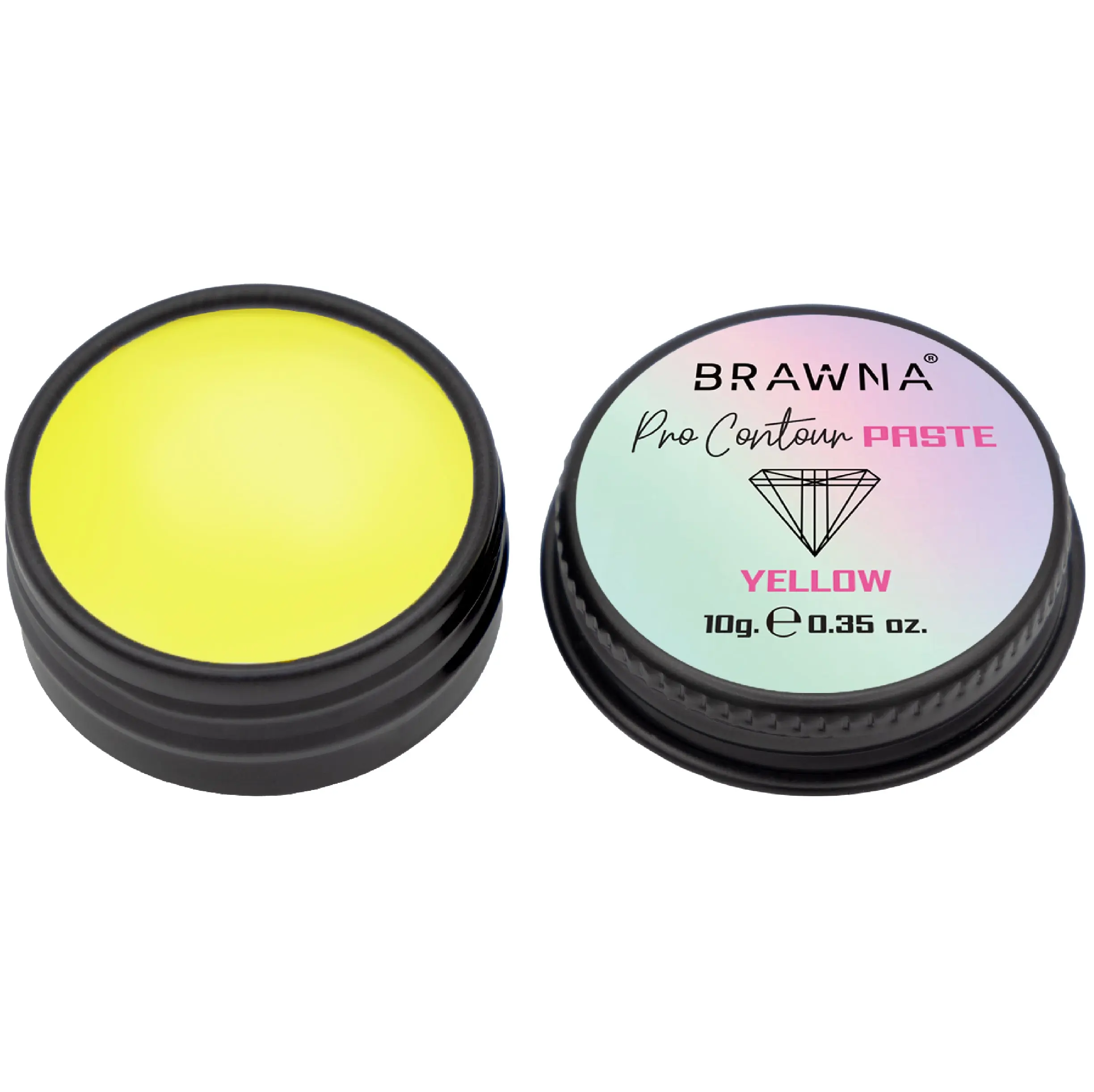 BRAWNA Pro Contour White Mapping Paste for Brow and Lip Measuring - White Concealer for PMU, Eyebrow Henna, Lamination, Tint Kit Long-Lasting