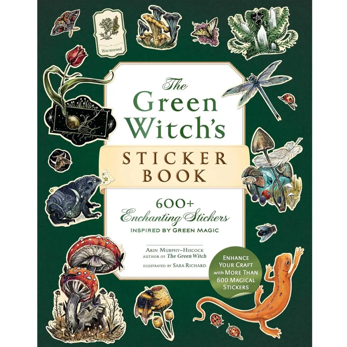 Green Witch Sticker Book | 600+ Enchanting Stickers, Nature Magic, Botanical Designs & Creative Witchcraft Collection - Paperback