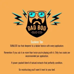 The Dad Bod Glo Co , Self Tanner, pale skin, tan me skinny, Skincare