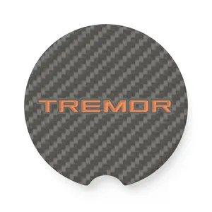 Ford Tremor Soapstone Car Coaster, Carbon Fiber Design, Auto Accessories, Gift for Car Enthusiasts