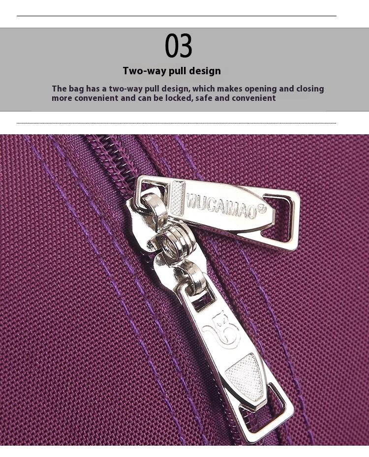 Oxford Cloth Trolley Bag Leisure Travel Folding Luggage