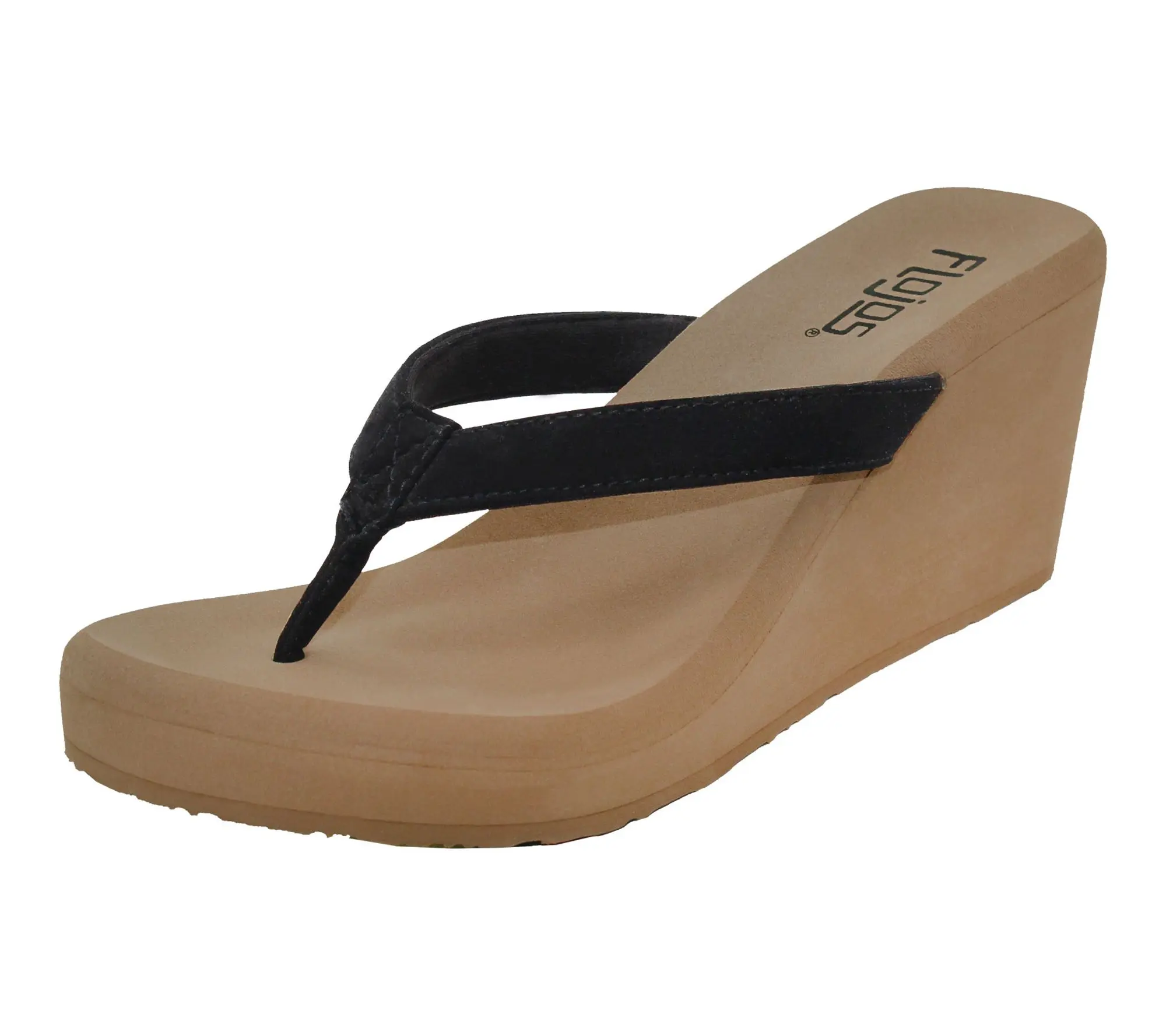 Flojos Thong Wedge Sandal - Olivia