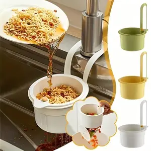 Hanging Kitchen Sink Strainer Basket - Durable Food Waste Filter for Fruits and Vegetables - Home Drainage Solution Anti Clogging Strainer