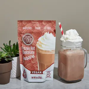 COCONUT CLOUD: Frozen Hot Chocolate - Dairy-Free, Vegan, Gluten-Free, Soy-Free, 100% Plant-Based Beverage with Coconut Milk Powder & Coffee