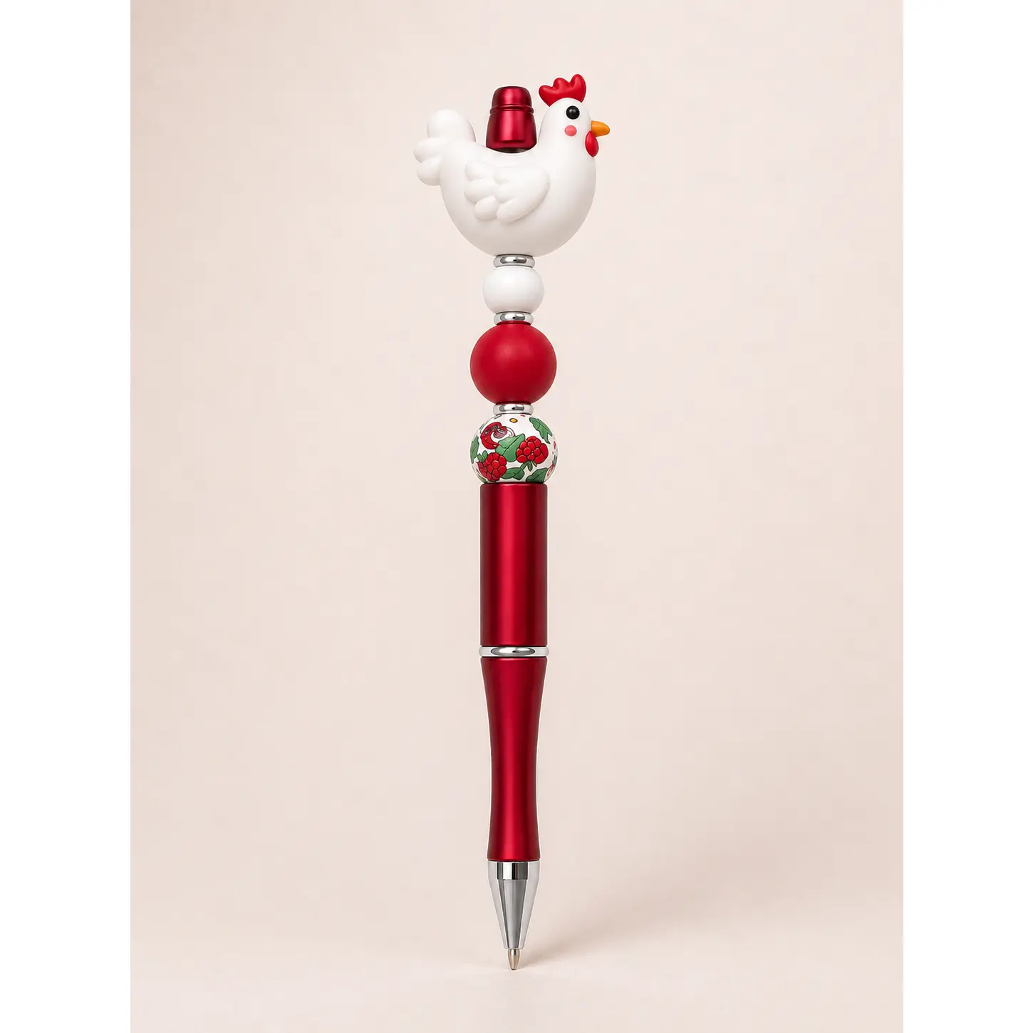 Cotton-Candy Bead Story № 2 Pen | Beads of Hope T1D – Handmade Silicone Bead Pen