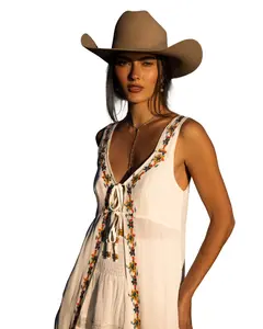 Shyanne Women's Embroidered And Lace Kimono - Swsp26v5-Crm