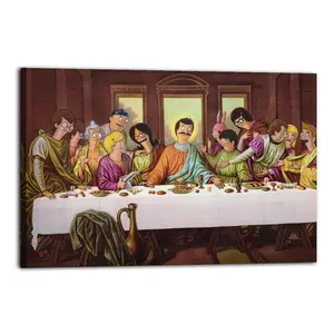 The First Burger Poster for Bedroom Aesthetic Canvas Wall Art Living Room Posters Painting Picture Print Modern Family Decor Artist Bathroom Poster