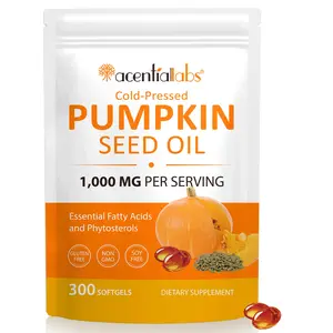 Pumpkin Seed Oil Capsules 3000mg with Saw Palmetto 300 Softgels Cold Pressed Virgin Oil Supplement for Prostate Health Hair Growth and Urinary Support Non GMO Natural Wellness