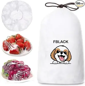Elastic Fresh-keeping Bags Plastic Bowl Covers Universal Bowl Covers Sealed Fresh-keeping Covers Suitable for Kitchen and Outdoor Picnics Elastic Food Storage Covers, Plastic Bowl Covers with Elastic Edges, Stretch Plastic Packaging Bowl Covers Reusable