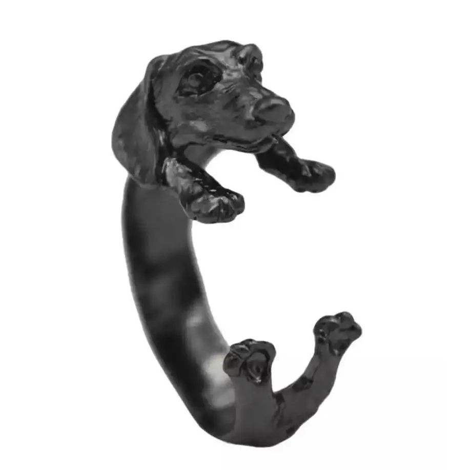 Dachshund Adjustable Ring