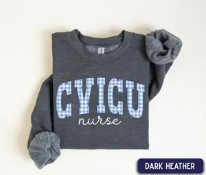 CVICU Nurse Short Sleeve T-SHIRT OR Sweatshirt  , Cardiac ICU Nurse, Cardiovascular icu Nurse Gift, Heart Nurse Apparel